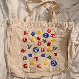 Harry Styles Love On Tour Soup Letter Tote Bag